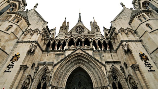 General view of the High Court on the Strand, London (PA)