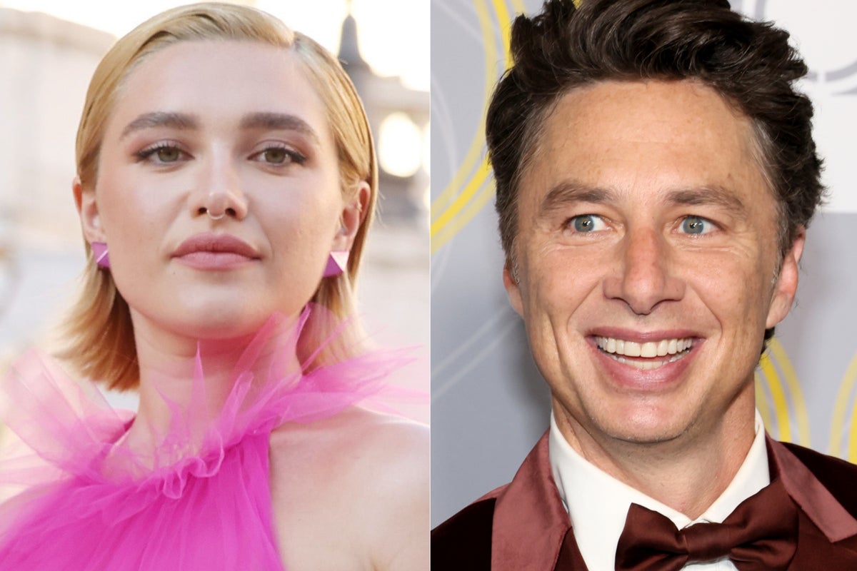 Florence Pugh promises to ‘bid’ on a Zoom call with Zach Braff months after splitting