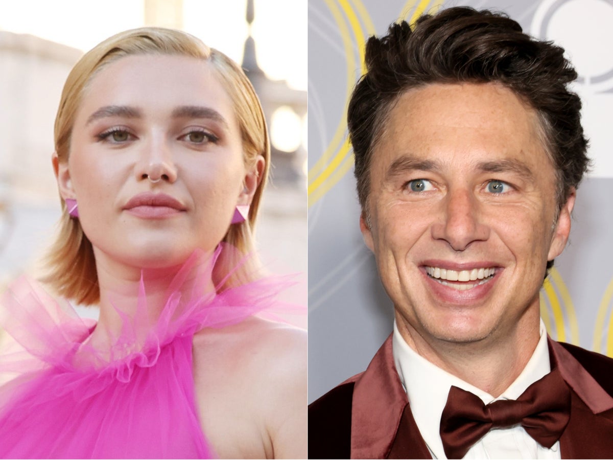 Florence Pugh promises to ‘bid’ on a Zoom call with Zach Braff months after splitting