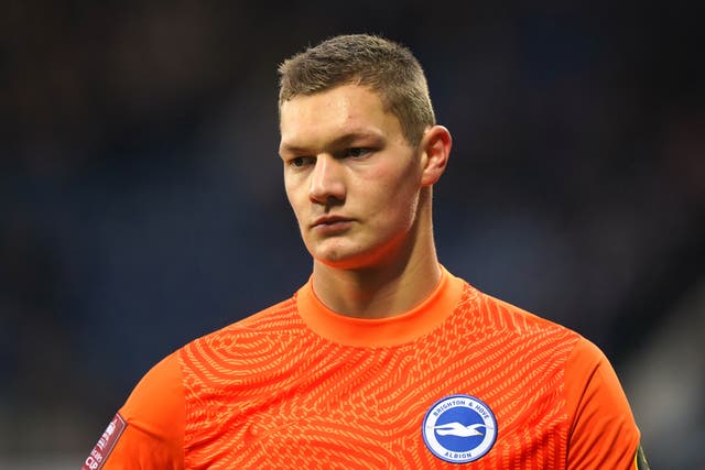 Kjell Scherpen made his Brighton debut in last season’s FA Cup third-round win at West Brom (Tim Goode/PA)