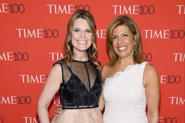 <p>Hoda Kotb appears to respond to rumours of feud between herself and Savannah Guthrie</p>