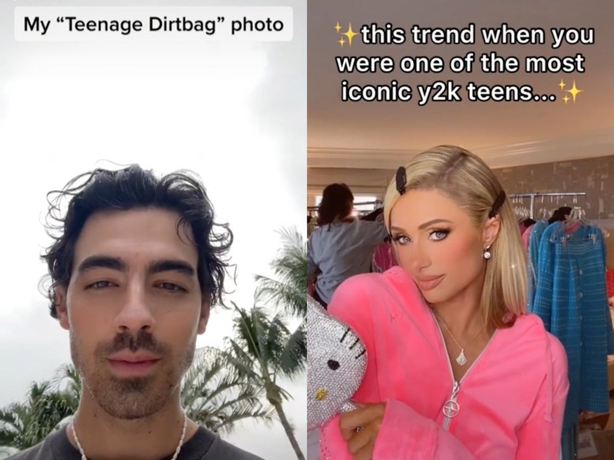 Joe Jonas, Paris Hilton take part in TikTok’s viral ‘Teenage Dirtbag’ trend