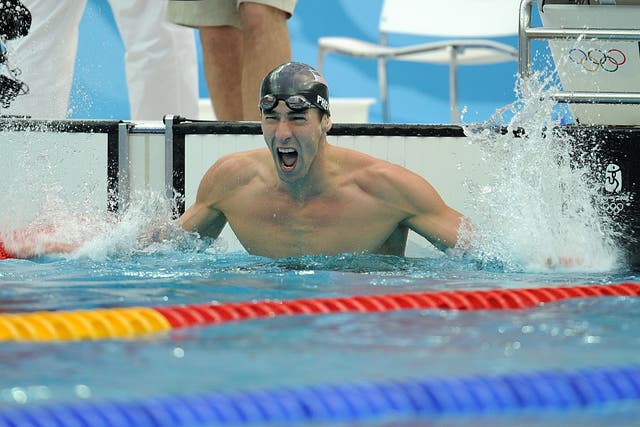 Michael Phelps won eight gold medals at the Beijing Olympics (Gareth Copley/PA)