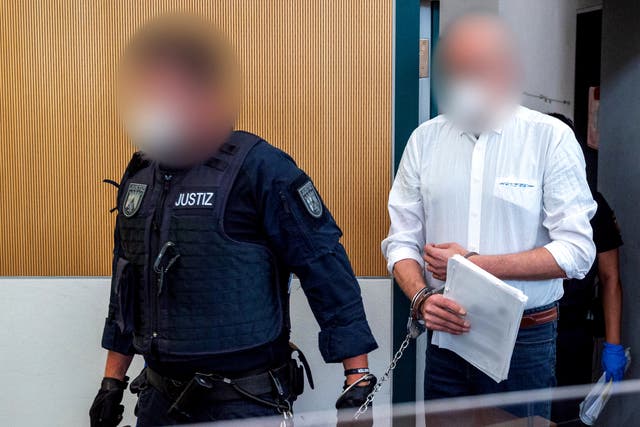 <p>Bernd W during an appearance in court in Germany </p>