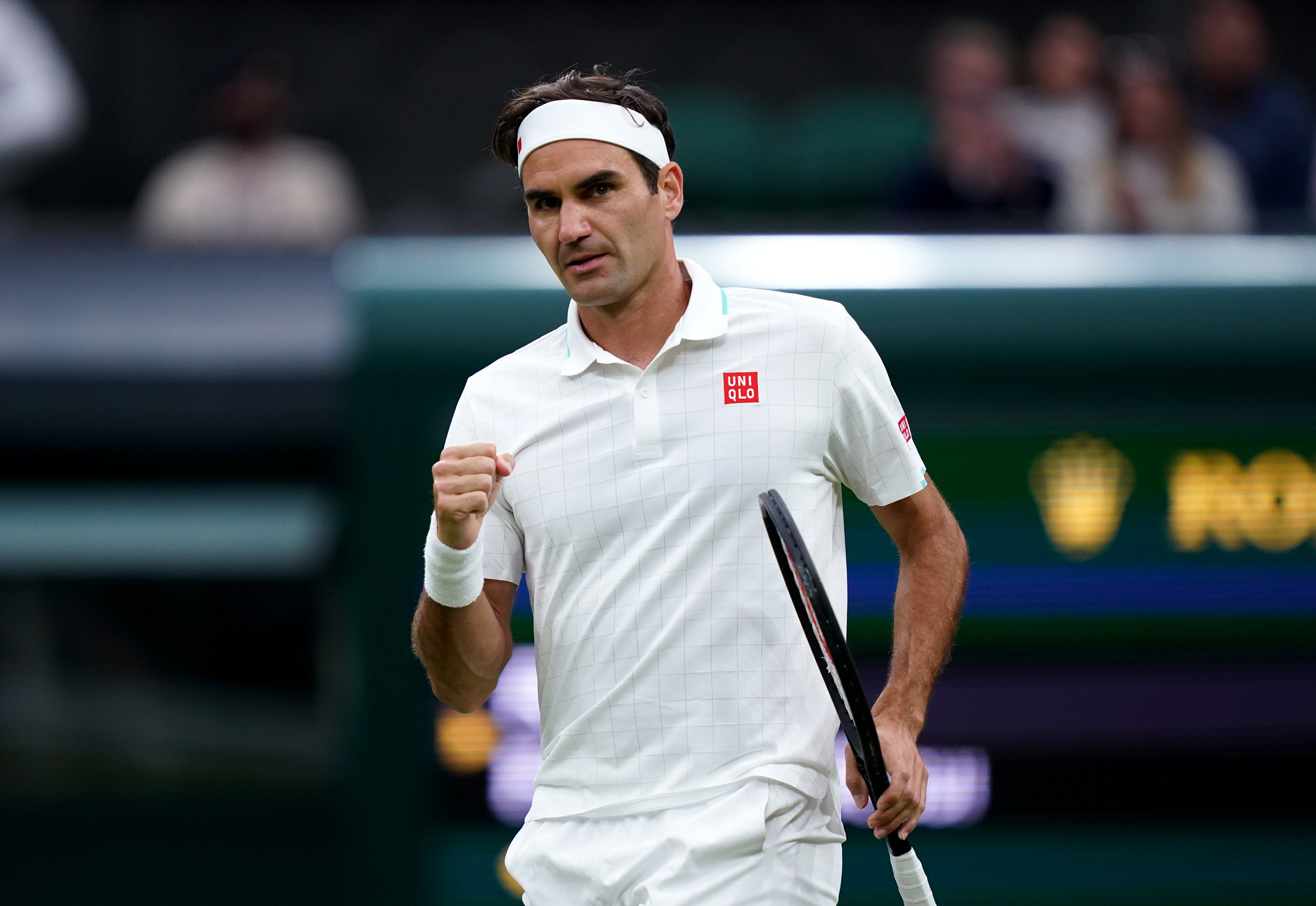 Roger Federer at Wimbledon in 2021 (John Walton/PA)