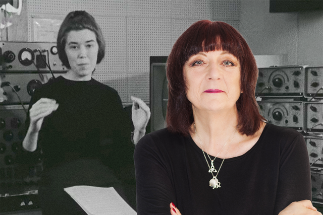 <p>Uncompromising visionaries: Delia Derbyshire in 1965, and Cosey Fanni Tutti today</p>