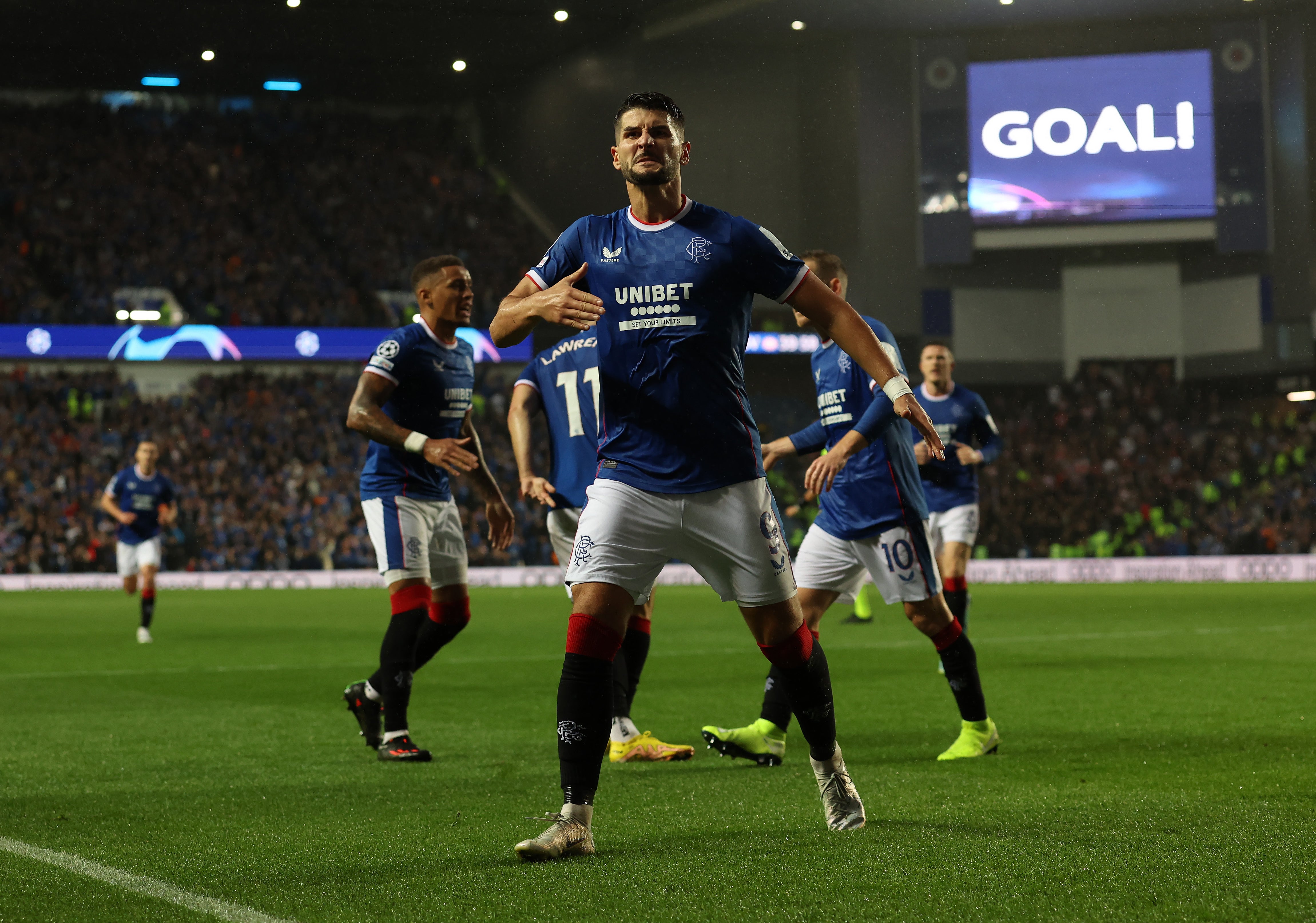 The Croatia striker scored for a fourth successive Rangers game