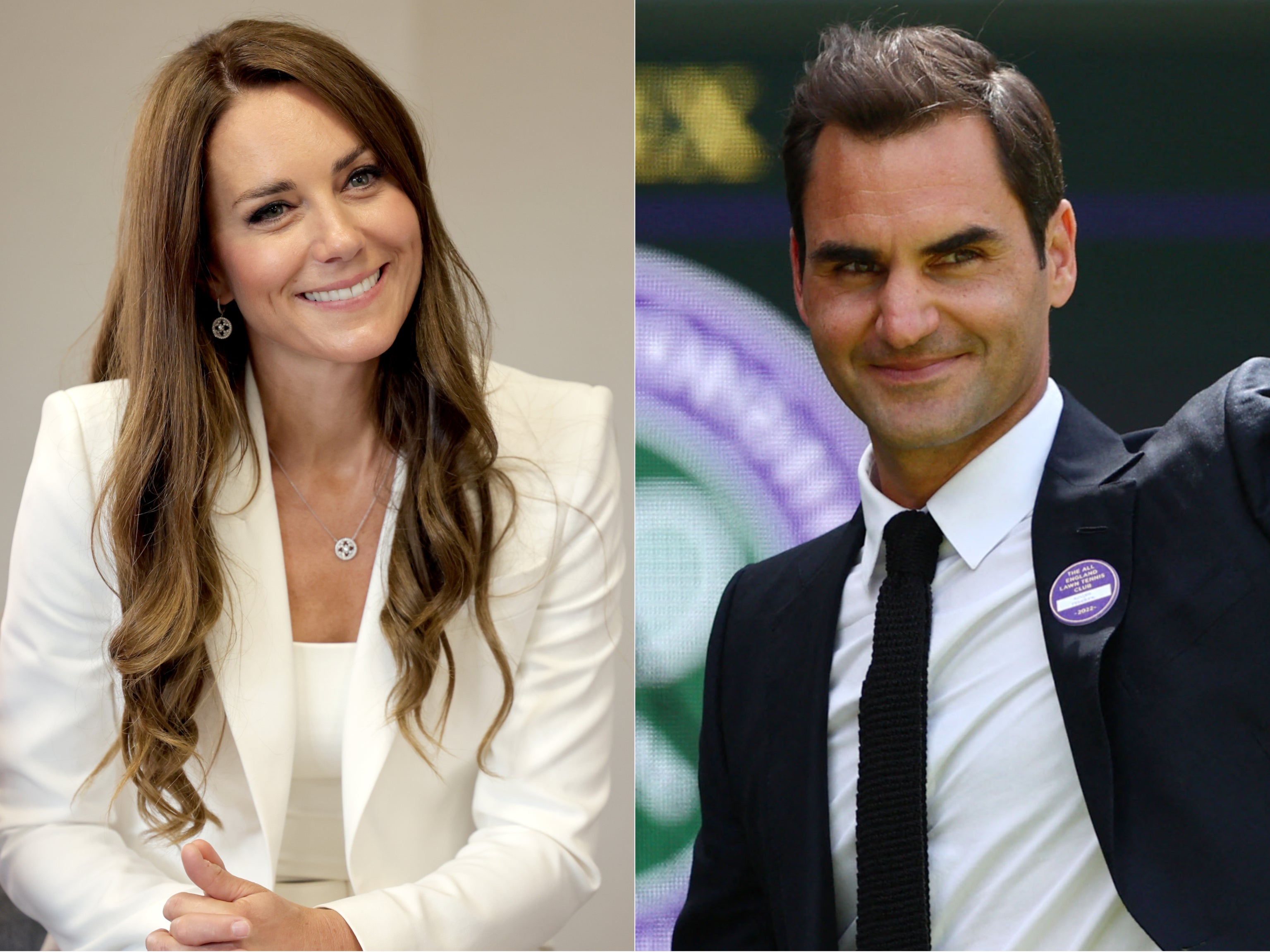 Roger Federer Returns To Wimbledon, Chats With Catherine, Princess