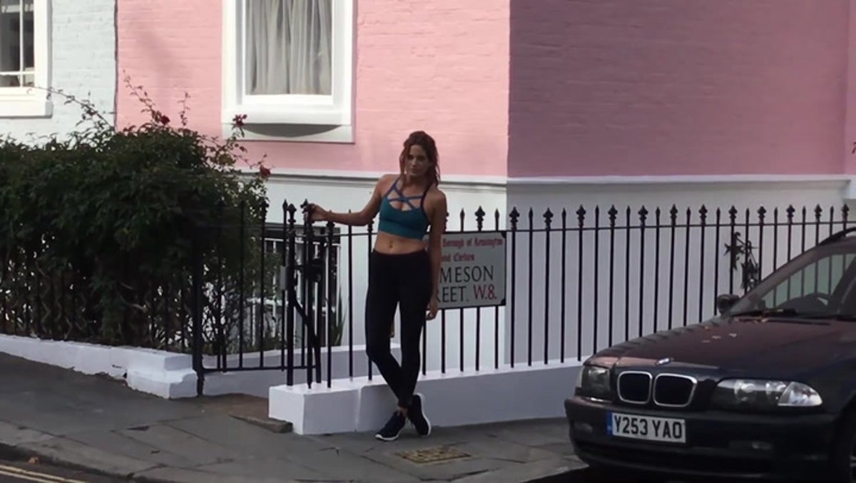 Made in Chelsea star among posers taking pictures outside grandfather’s ‘damaged’ Notting Hill home