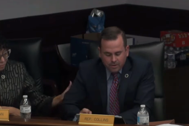 <p>South Carolina state Rep Neal Collins choked up describing how fetal heartbeat abortion law almost cost woman her uterus</p>