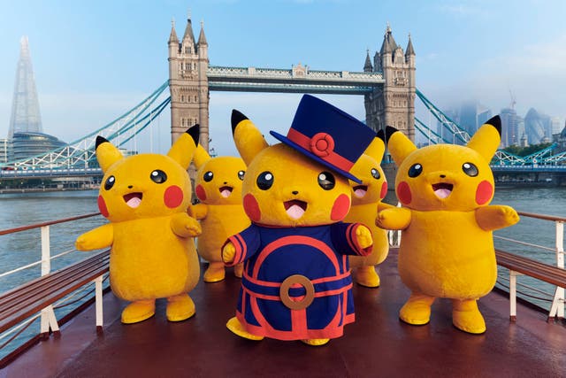 Pikachu and some friends have descended on London (The Pokemon Company)