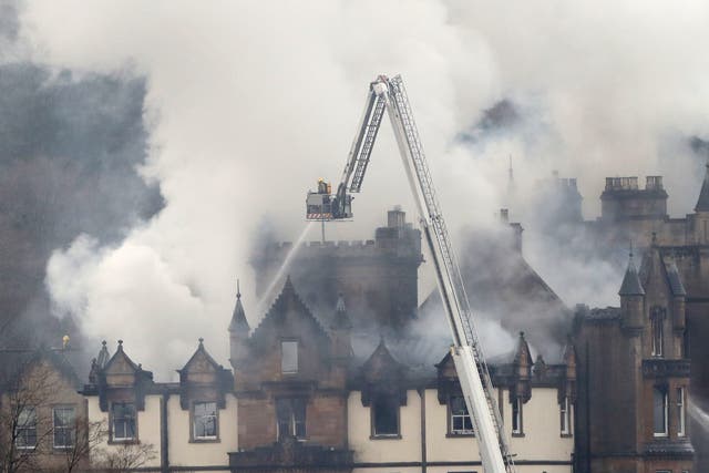 The blaze at the hotel claimed two lives (Andrew Milligan/PA)