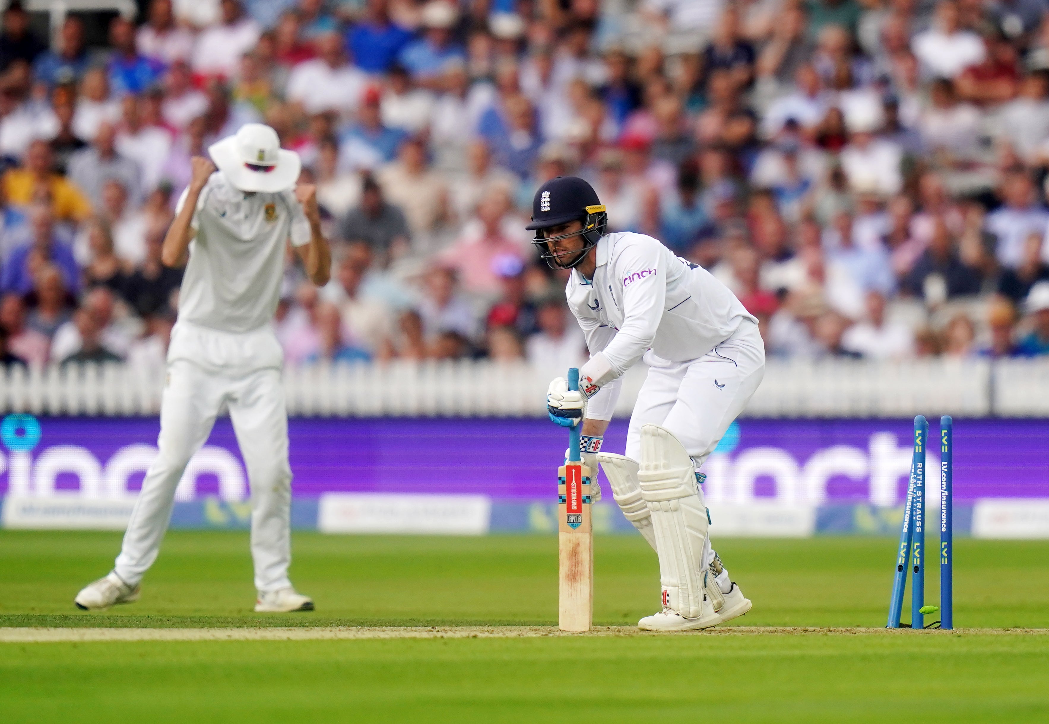 Ben Foakes’ dismissal left England 116 for six (Adam Davy/PA)