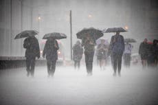 UK weather: Thunderstorms and downpours as heavy rain warning issued by Met Office