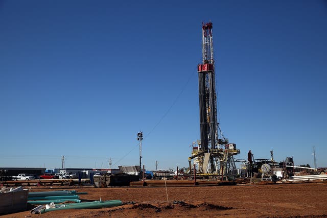 <p>A fracking site in Texas in 2016</p>