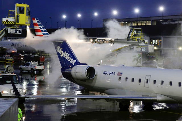 <p>According to the FAA, SkyWest flight 3612 landed in Cedar Rapids ‘after the crew reported a passenger disturbance’ (File photo)</p>