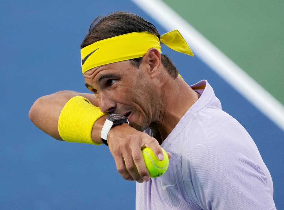 Tiempo de día recinto Fanático Rafael Nadal plays down US Open concerns despite defeat in Cincinnati | The  Independent
