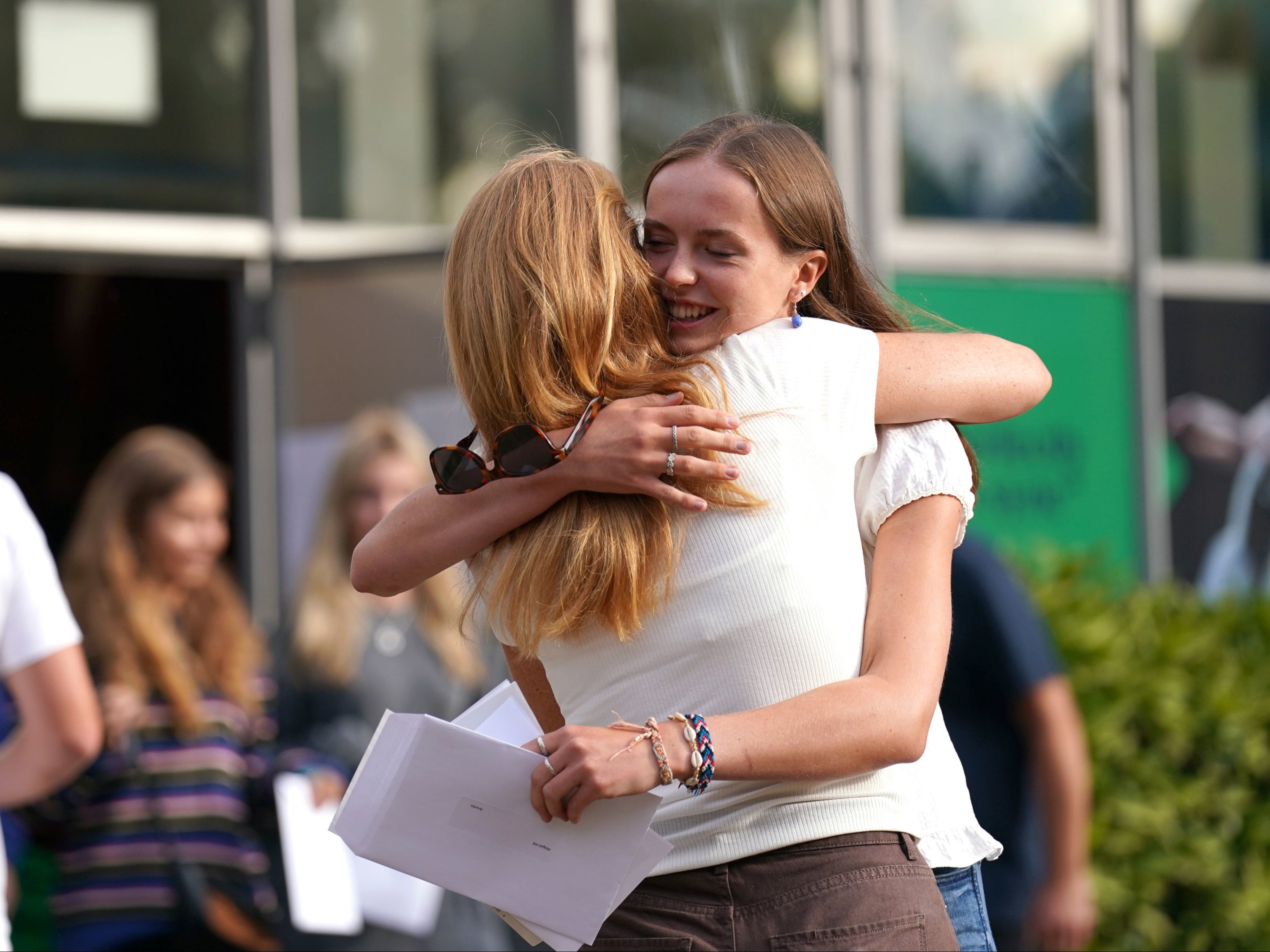 Students have been finding out their A-level results at Norwich School