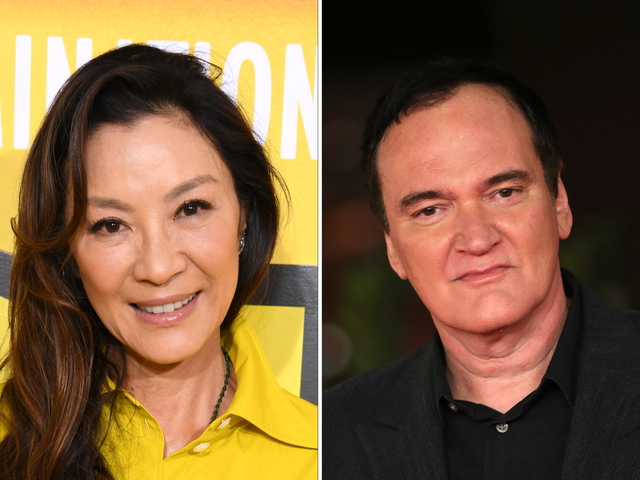 <p>Michelle Yeoh and Quentin Tarantino</p>