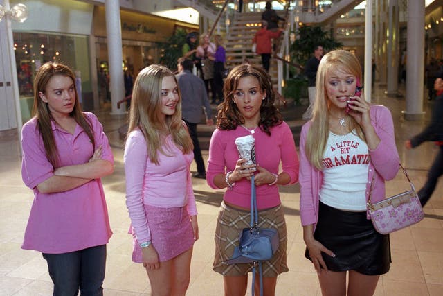 <p>Mallrats: Lindsay Lohan, Amanda Seyfried, Lacey Chabert and Rachel McAdams in ‘Mean Girls’ </p>