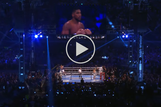 <p>Anthony Joshua lost his heavyweight titles to Oleksandr Usyk on points in their first fight on 25 September, 2021</p>