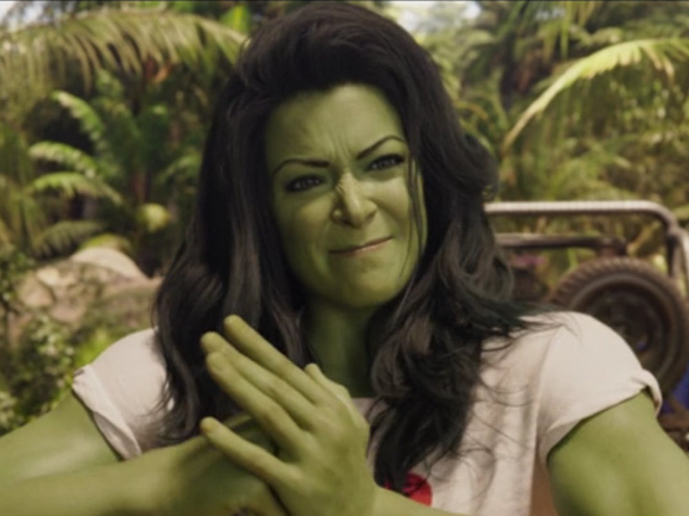 <p>Brawn again: Tatiana Maslany as Jennifer Walters in ‘She-Hulk: Attorney at Law'</p>