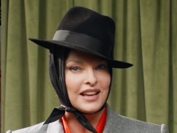 <p>Linda Evangelista reveals her face, neck and jaw were taped for British Vogue cover shoot</p>