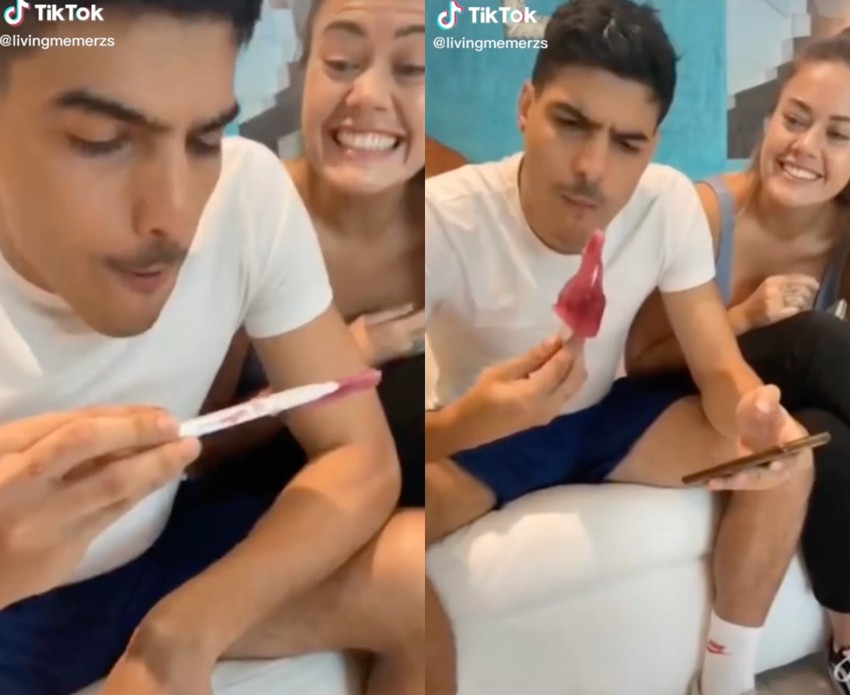 People are expressing their disgust after viral video of popsicle pregnancy reveal recirculates
