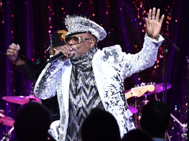 <p>George Clinton performing in New York in 2017</p>