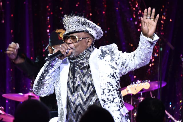 <p>George Clinton performing in New York in 2017</p>