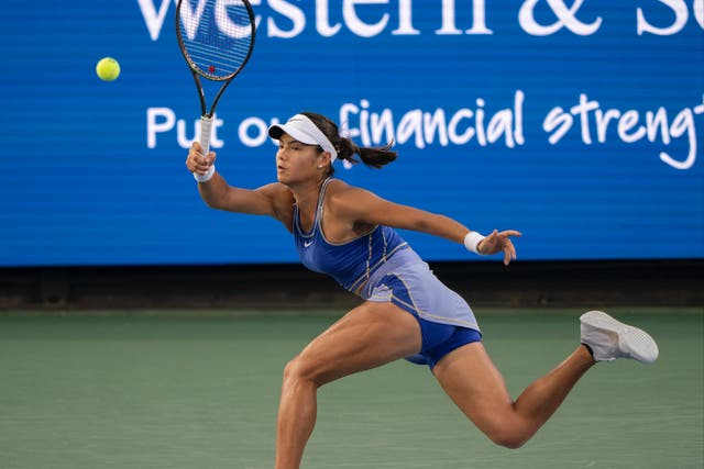 <p>Emma Raducanu’s scintillating early run at the Western and Southern Open has ended in a 7-5 6-4 defeat to Jessica Pegula </p>