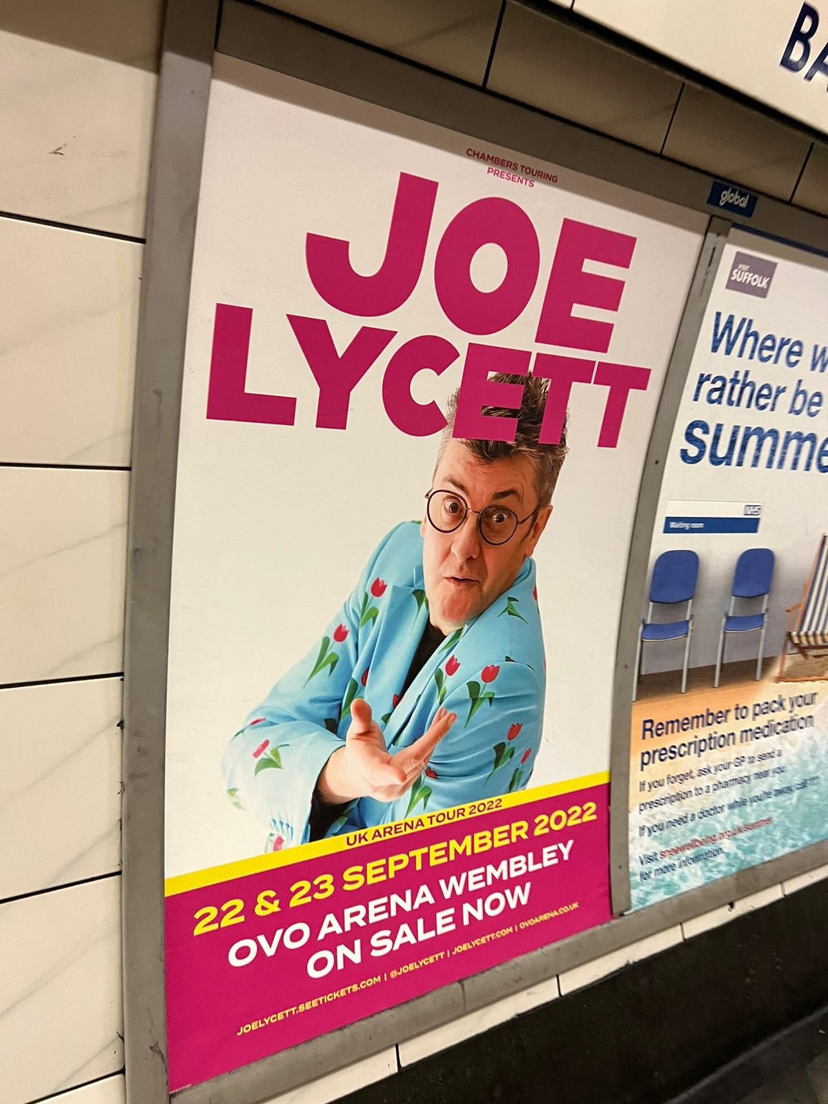 Lycett’s misleading tour poster