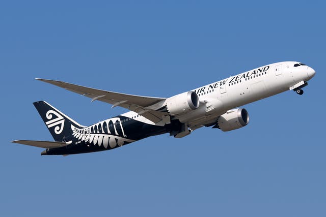 <p>An Air New Zealand Boeing 787</p>
