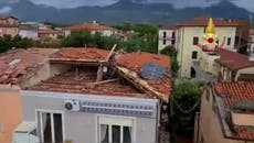 Destruction caused in Italy’s Tuscany region following deadly storms