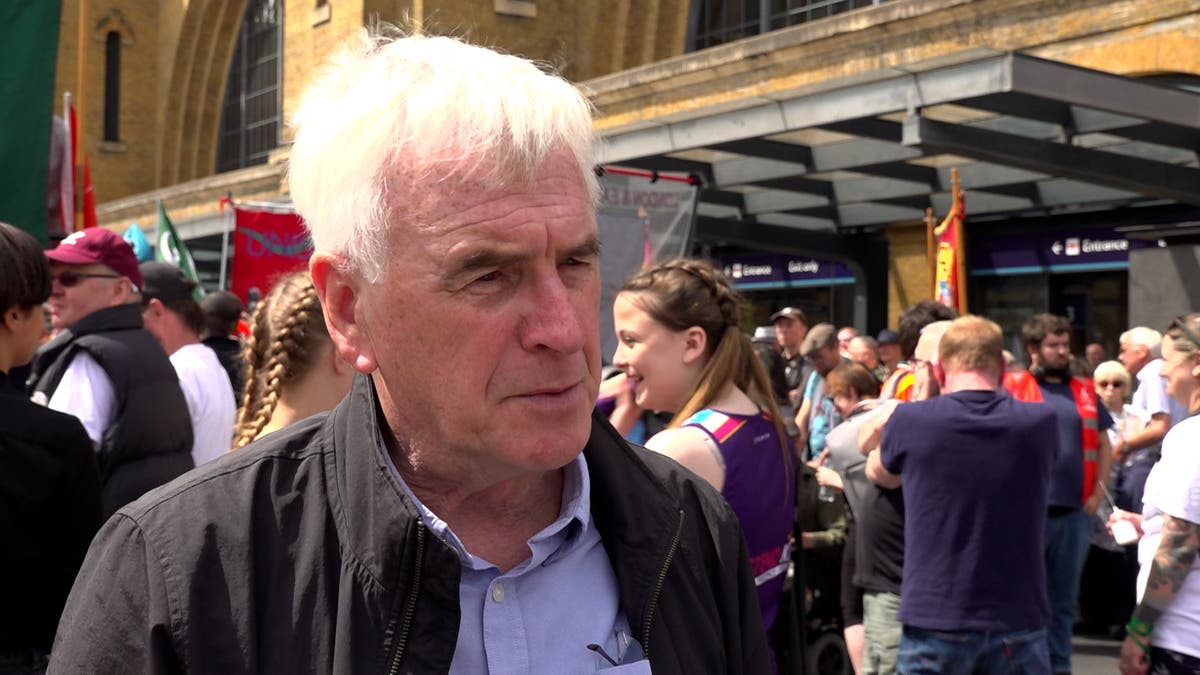 John McDonnell calls on Keir Starmer to support strikes &lsquo;when necessary&rsquo;