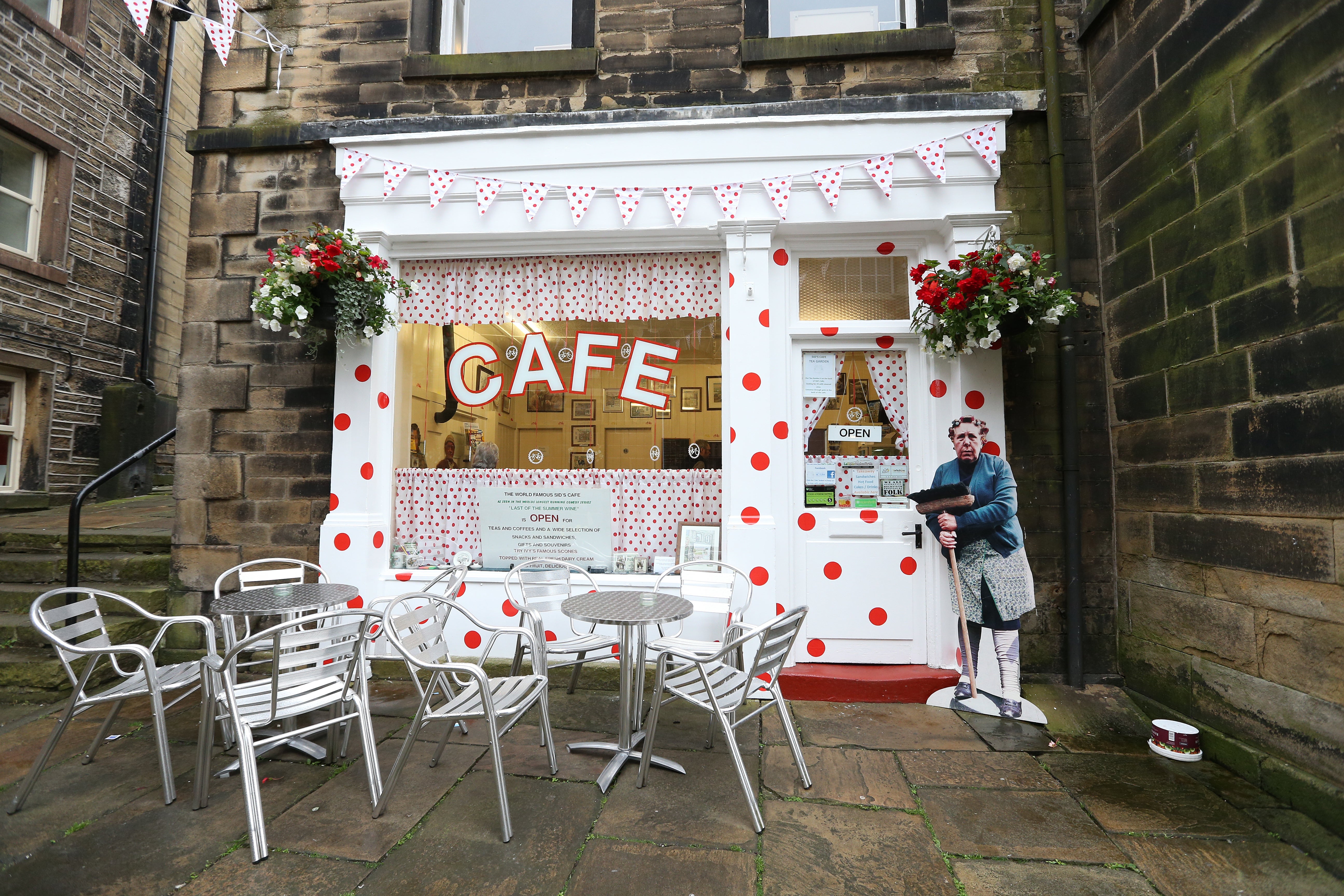 Sid’s Cafe made famous by the television series Last of the Summer Wine (PA)
