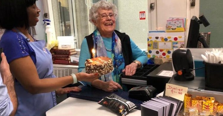Beryl is the NHS’ oldest volunteer