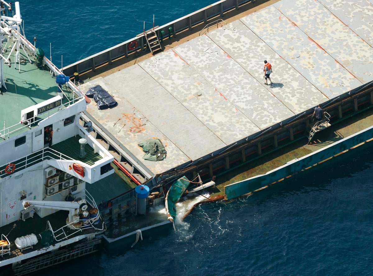 Chemical tanker crashes into cargo ship off Japanese coast