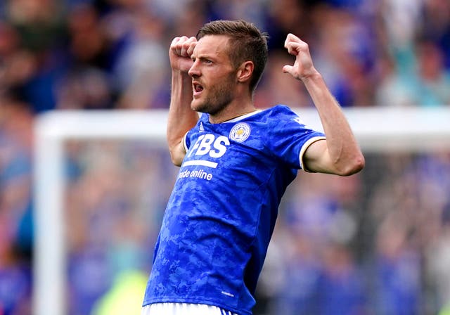 Leicester’s Jamie Vardy has signed a contract extension (Mike Egerton/PA)