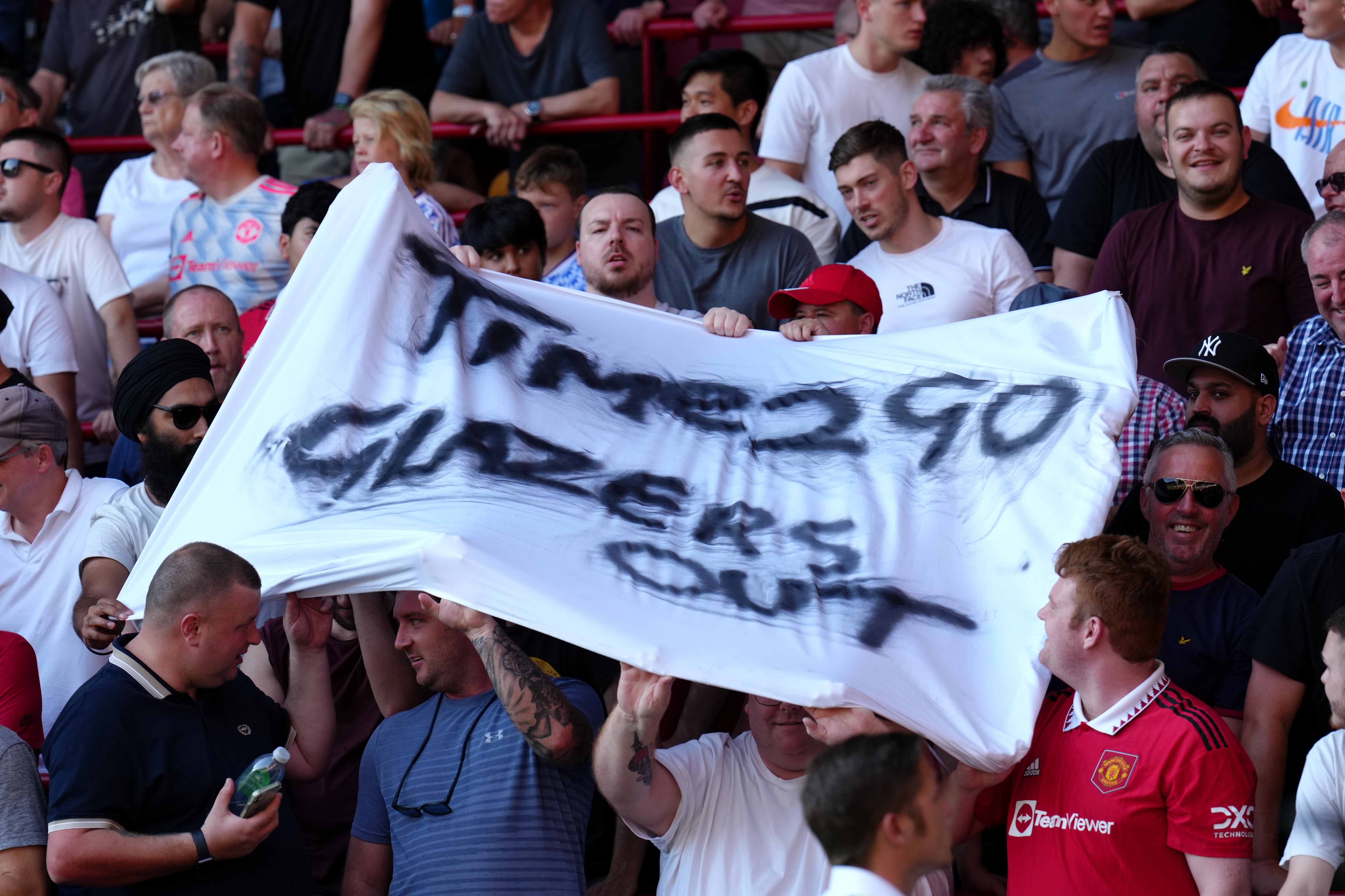Manchester United fans will again protest against the Glazers’ ownership (John Walton/PA)