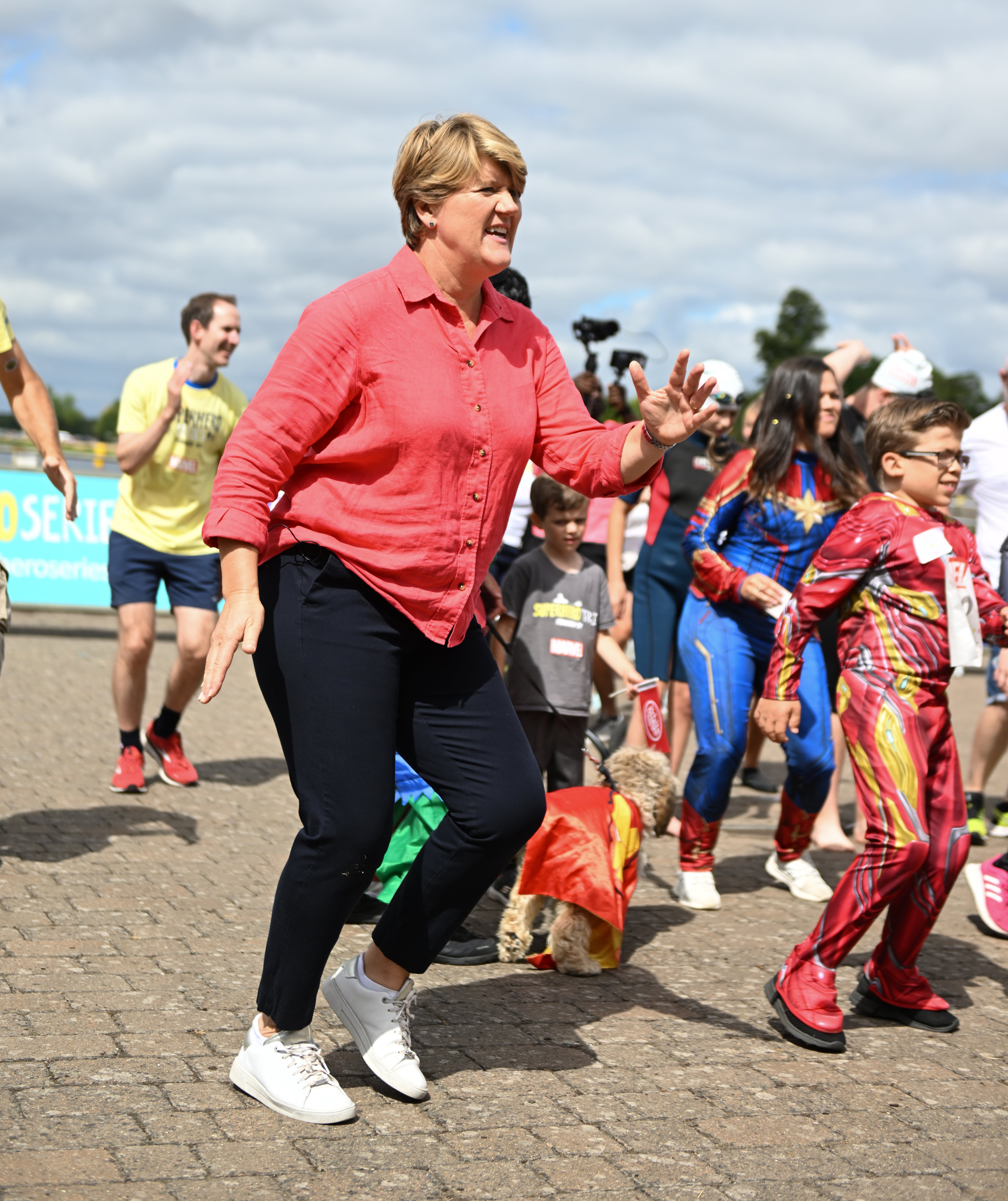 Clare Balding at the event (Superhero Series, powered by Marvel/PA)