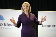 Liz Truss criticises ‘too much talk of a recession’ as she talks up ambition