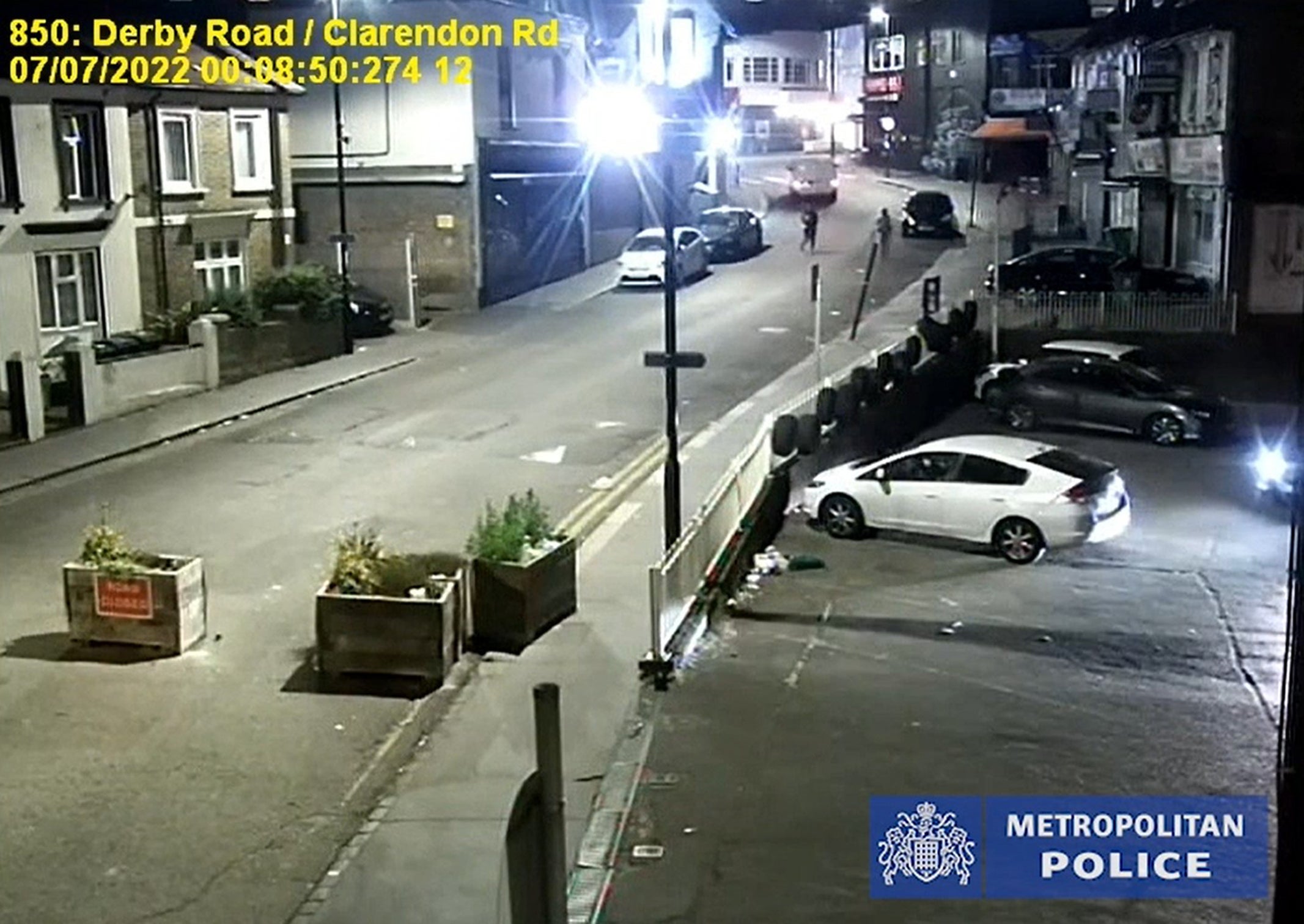 CCTV image of Owami Davies crossing Derby Road, where she was last seen in July