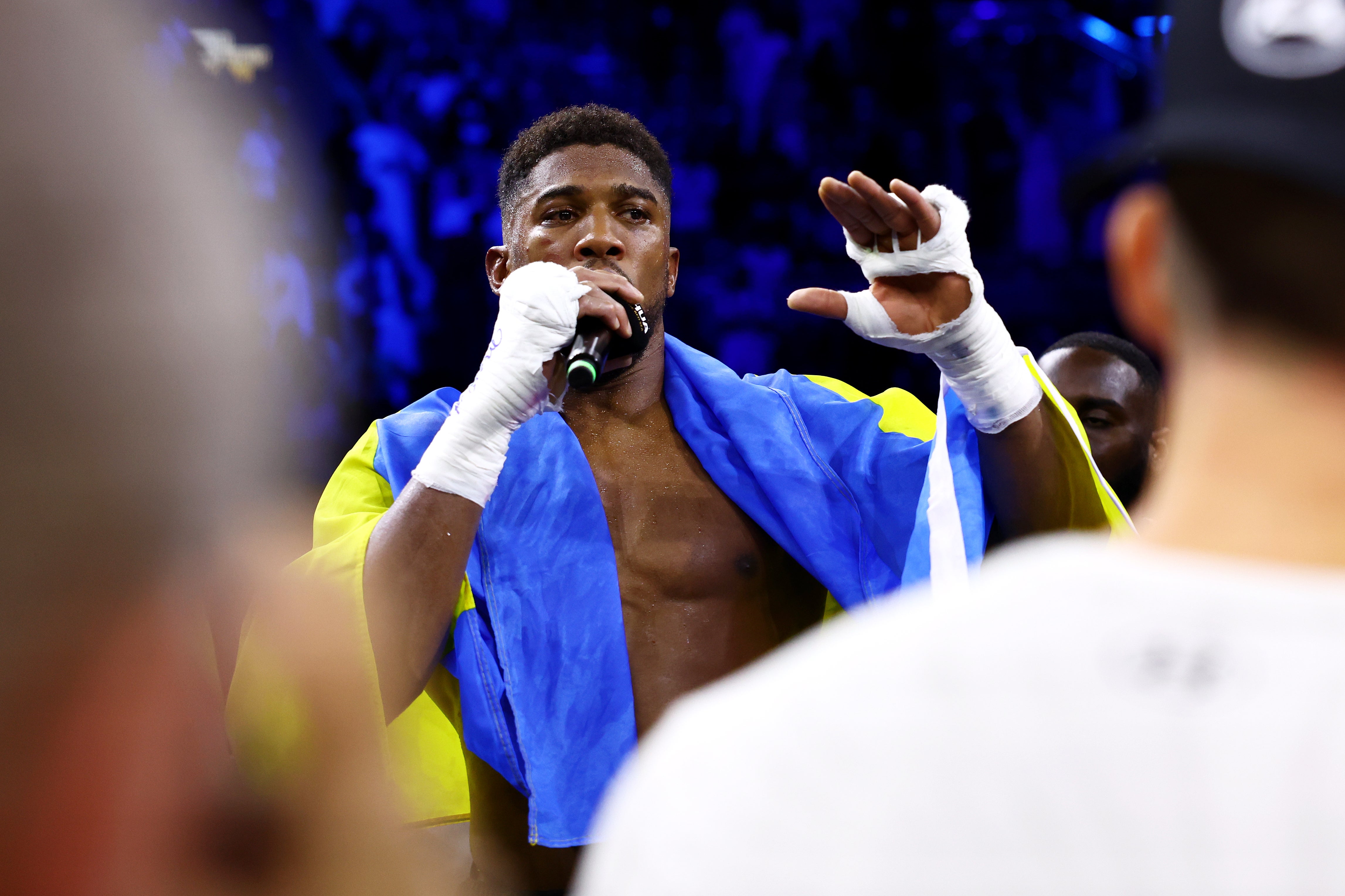 Anthony Joshua took centre stage following defeat