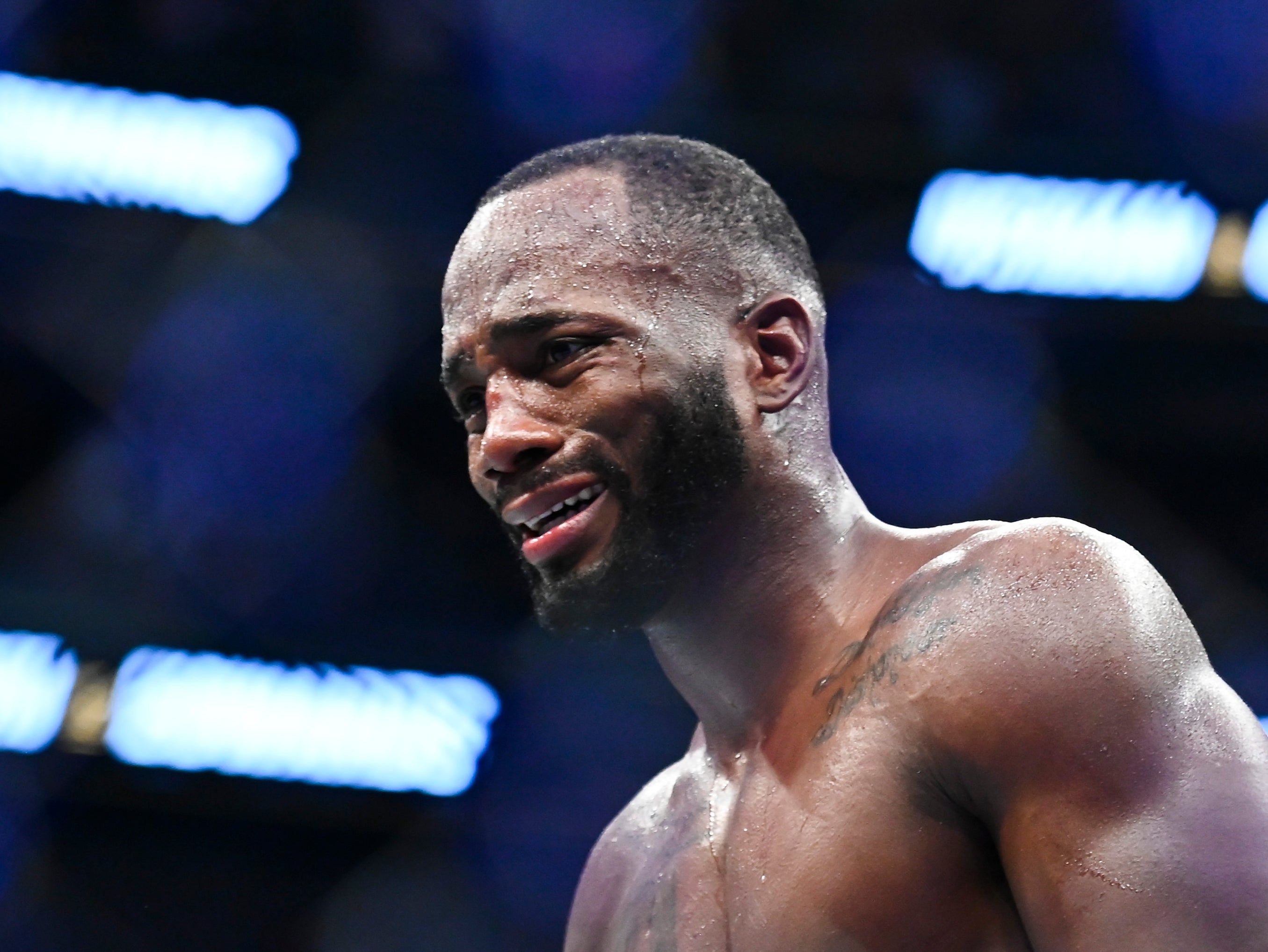 Leon Edwards was emotional after his last-gasp title win against Kamaru Usman