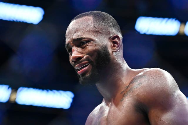<p>Leon Edwards was emotional after his last-gasp title win in Utah</p>