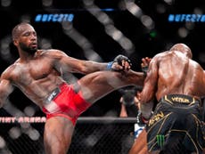 Leon Edwards knocks Kamaru Usman out cold with head kick to win UFC welterweight title at the death