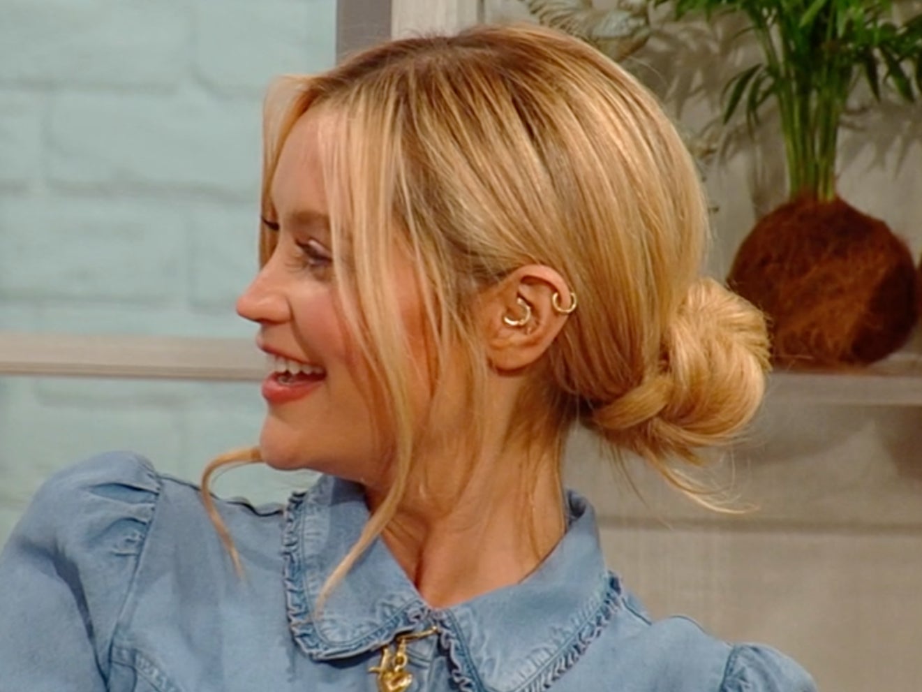 Laura Whitmore was surprised after being corrected on ‘Saturday Kitchen’