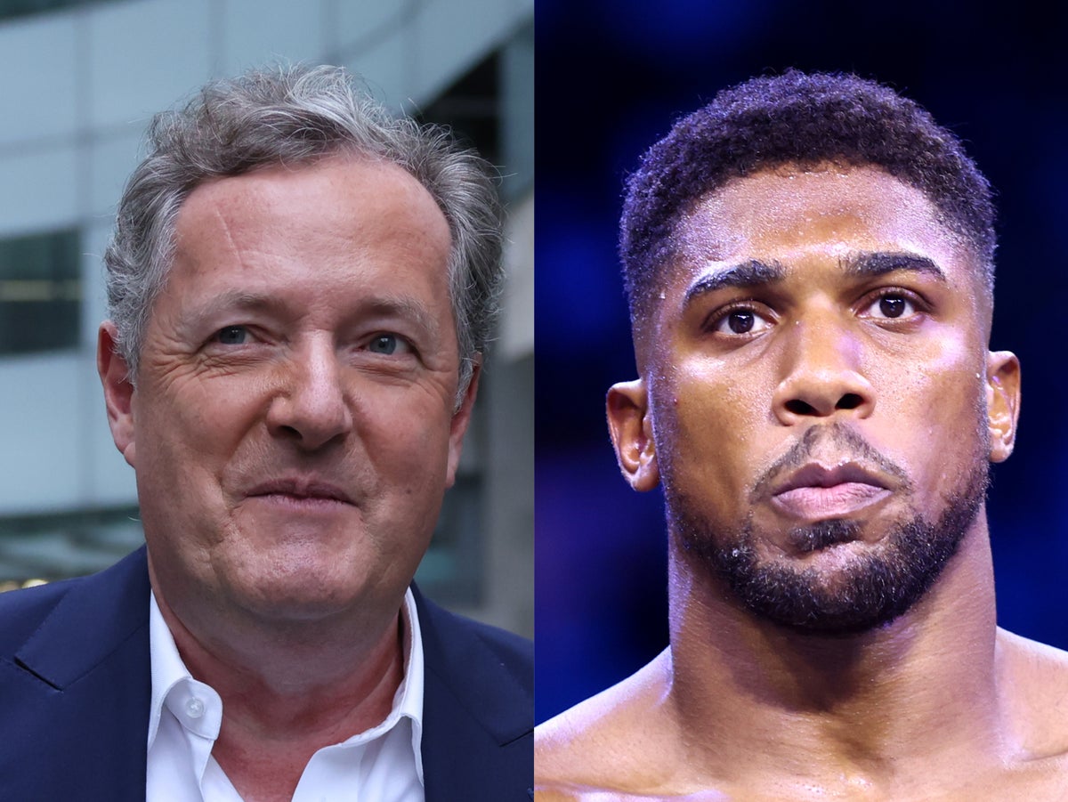 Piers Morgan called out for hypocrisy after calling Anthony Joshua’s post-match behaviour ‘embarrassing’