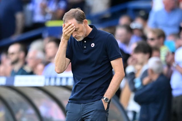 <p>Thomas Tuchel’s Chelsea side were out-worked by an energetic Leeds team  </p>
